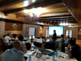 Elinda Mece is presenting the IT governance framework for UPT